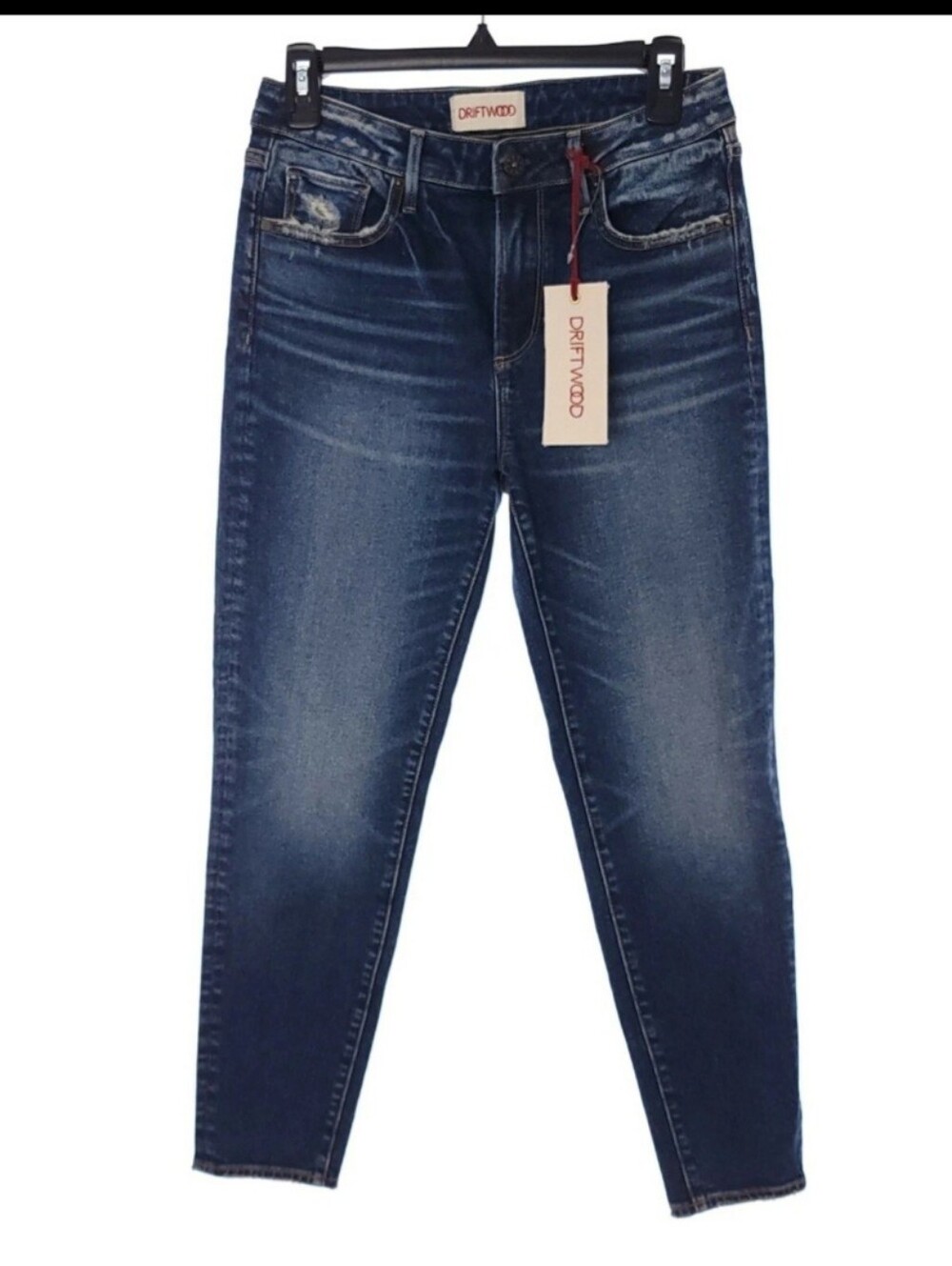Driftwood Gizelle Womens Size 26 Cotton Blend Blue Solid Skinny Jeans NWT